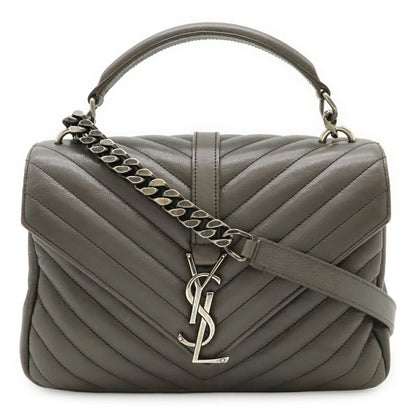Saint Laurent College Leather 2way Handbag