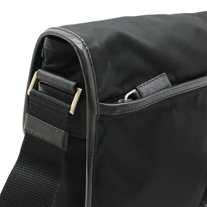 Prada Nylon Leather Shoulder Bag
