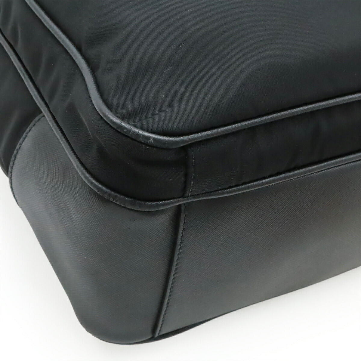 Prada Triangle Logo Nylon Leather 2way Bag