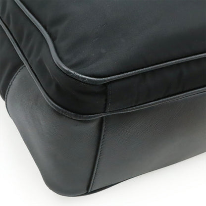Prada Triangle Logo Nylon Leather 2way Bag
