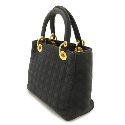 Christian Dior Lady Dior Cannage Nylon Handbag