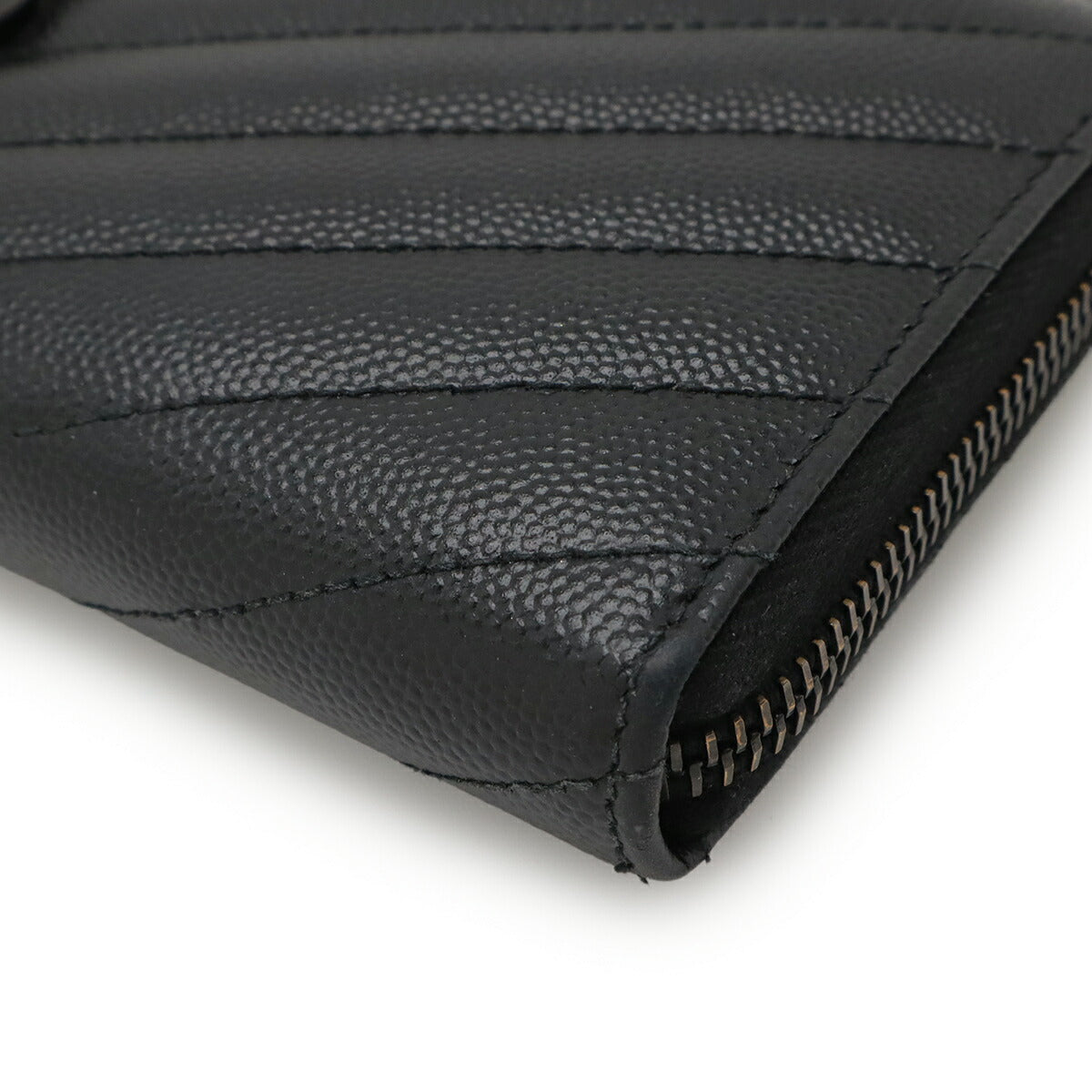 Saint Laurent Paris Monogram Leather Long Wallet