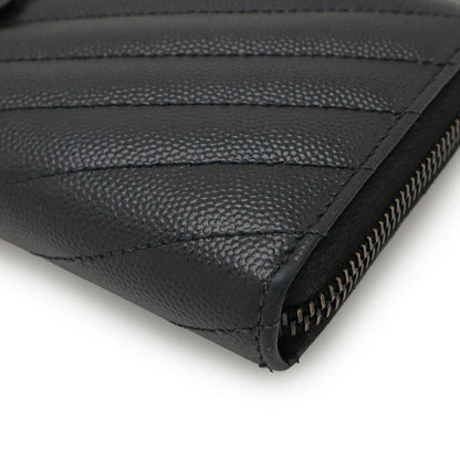 Saint Laurent Paris Monogram Leather Long Wallet