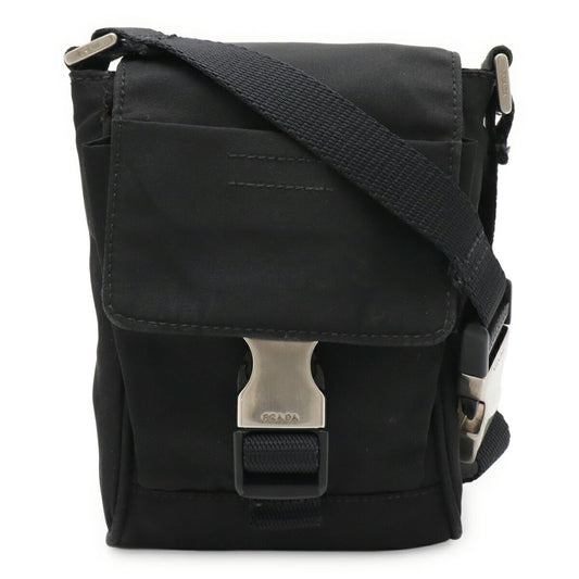 Prada Triangle Logo Nylon Leather 2way Shoulder Bag