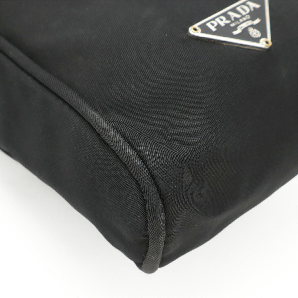 Prada Triangle Logo Nylon Leather 2way Shoulder Bag
