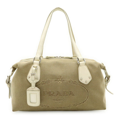Prada BR3461 Canvas Leather 2way Bag