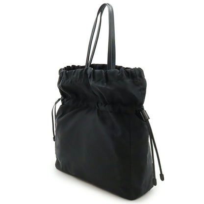 Prada Logo Jacquard Nylon Leather 2way Bag