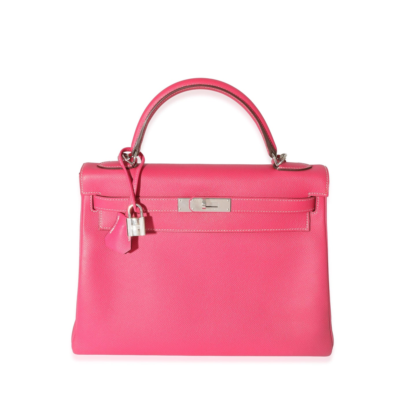 Hermes Kelly 32 Rose Tyrien Rubis Epsom Candy Retourne