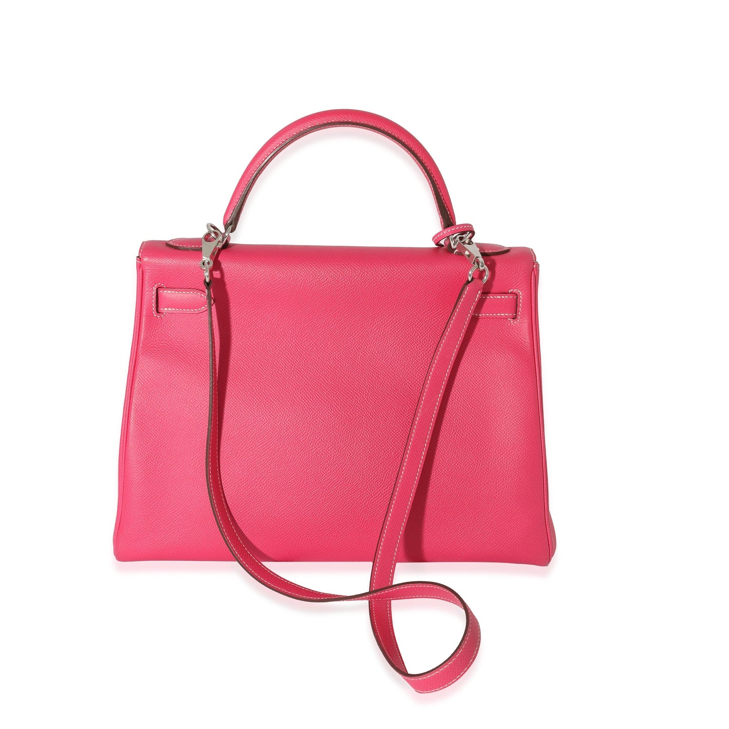 Hermes Kelly 32 Rose Tyrien Rubis Epsom Candy Retourne