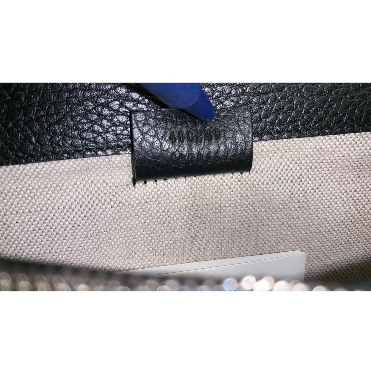 GUCCI Dionysus Small Leather Shoulder Bag 400249 Black