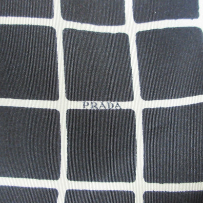 Prada Logo Check 100% Silk Dress