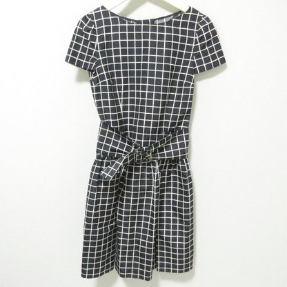 Prada Logo Check 100% Silk Dress