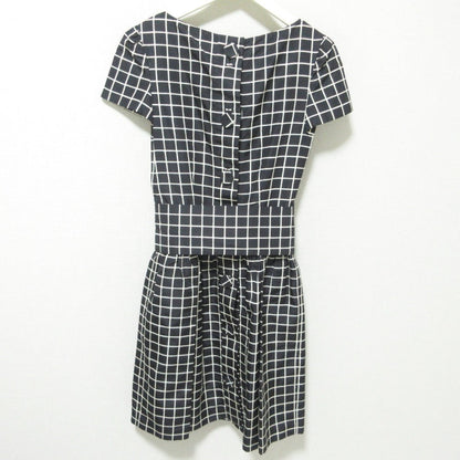 Prada Logo Check 100% Silk Dress