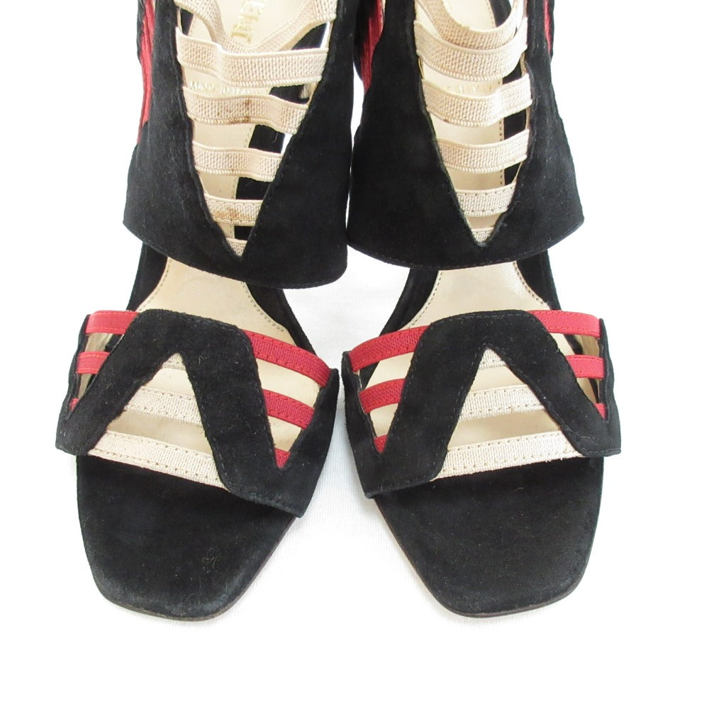 Fendi Suede High Heel Sandals