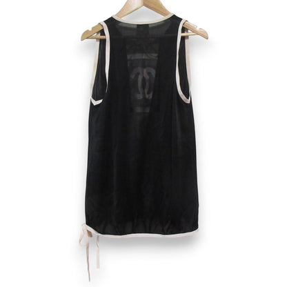 Chanel Sports Line Coco Mark Open Knit Mesh Tank Top