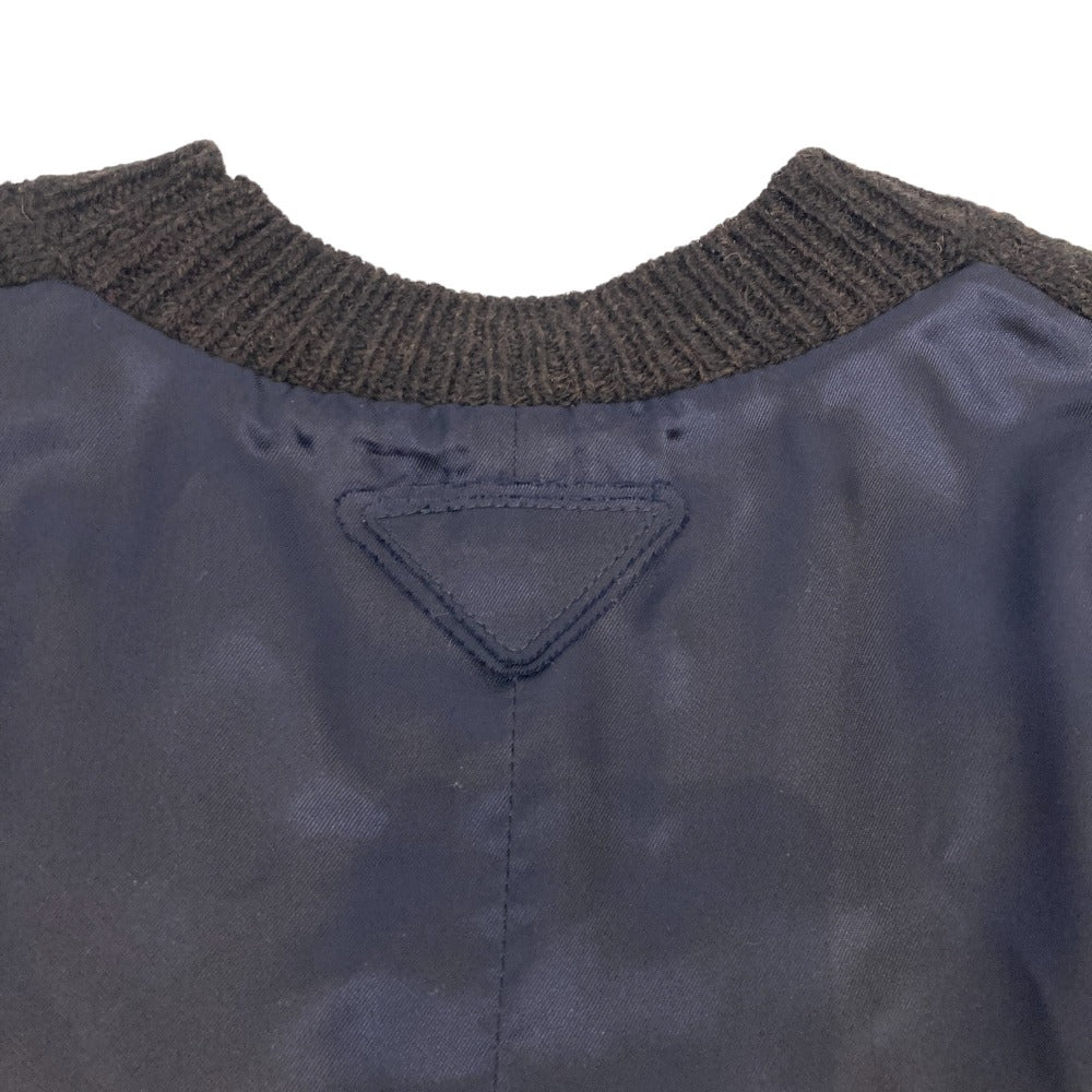 Prada Triangle Logo Virgin Wool Knit Vest