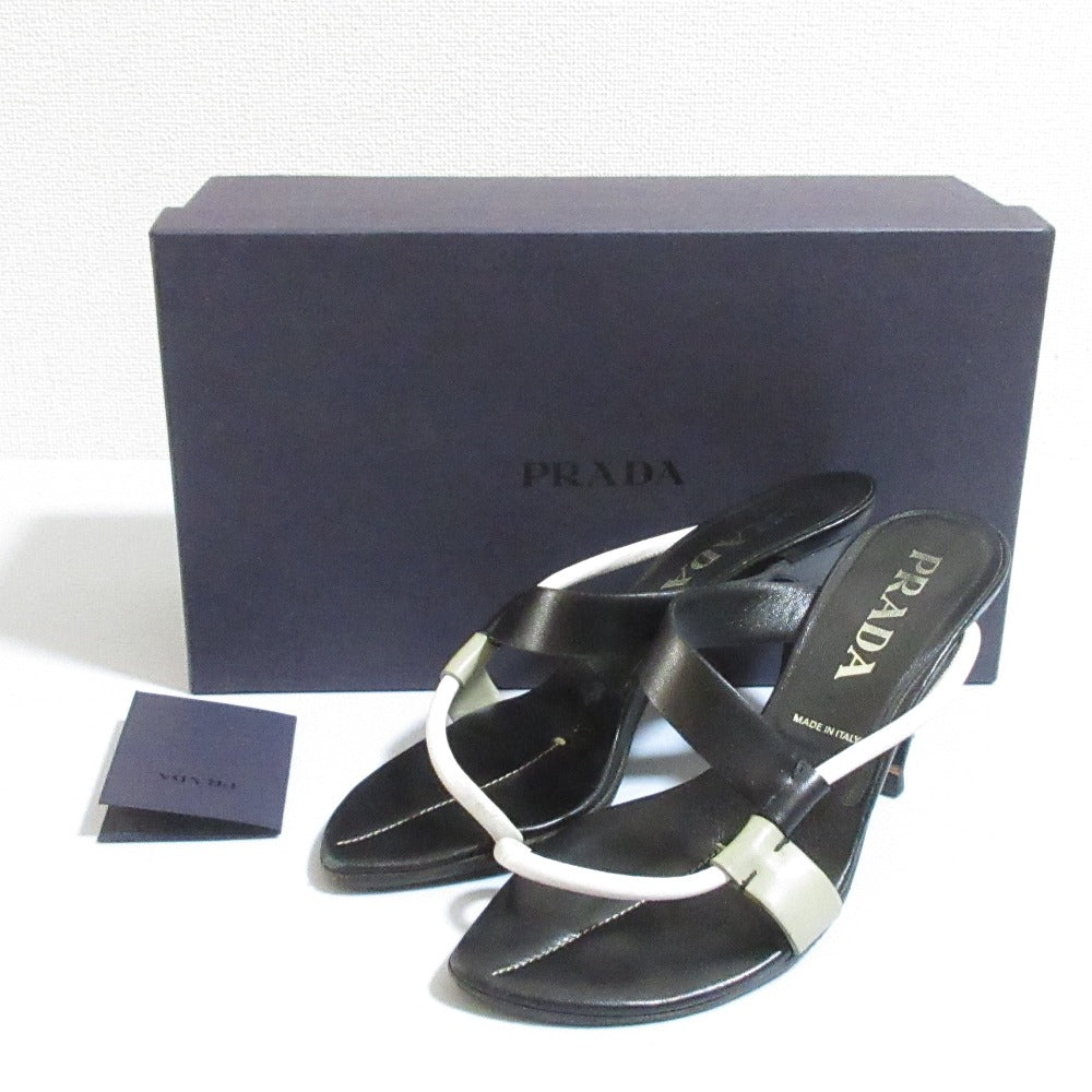 Prada Colorblock Leather Sandals