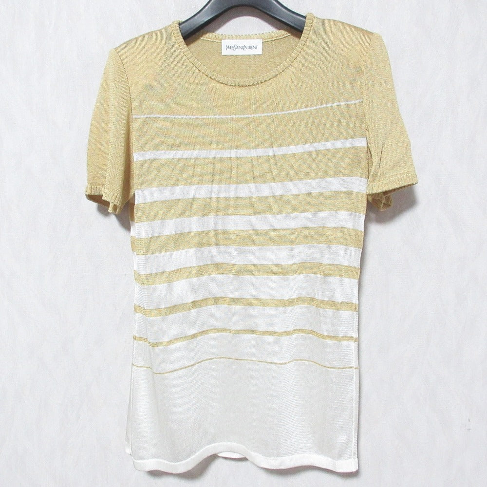 Yves Saint Laurent Knit Short Sleeve Knit Top