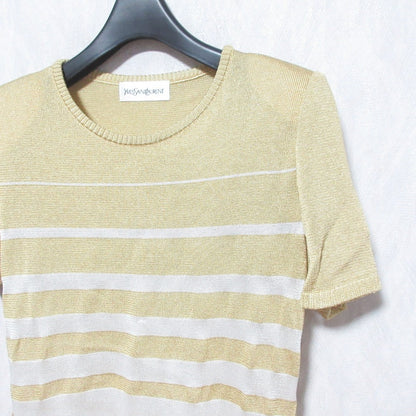 Yves Saint Laurent Knit Short Sleeve Knit Top