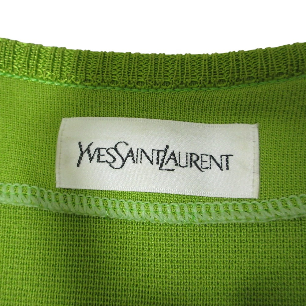 Yves Saint Laurent Gold Button Knit 2way Dress