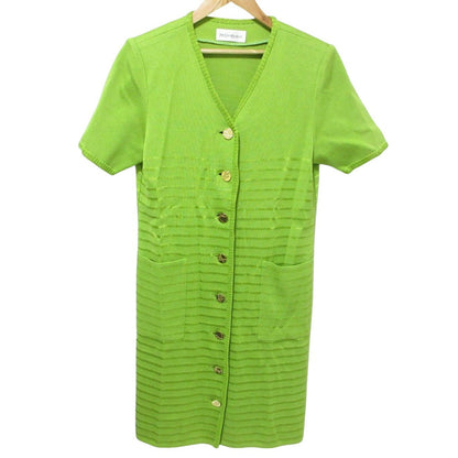 Yves Saint Laurent Gold Button Knit 2way Dress