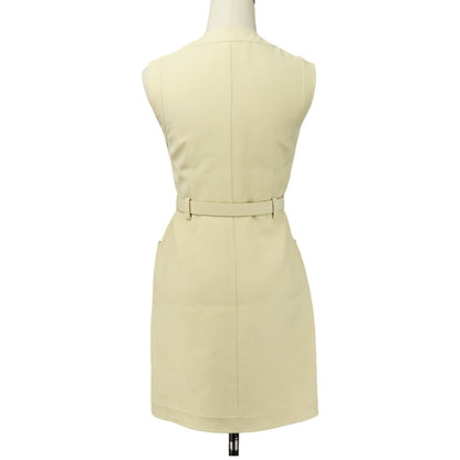 Gucci Double G Buckle Khadi Silk Wool Long Vest Dress