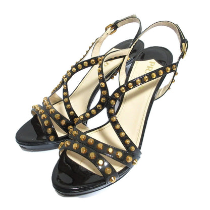 Prada Patent Leather Studded Sandals
