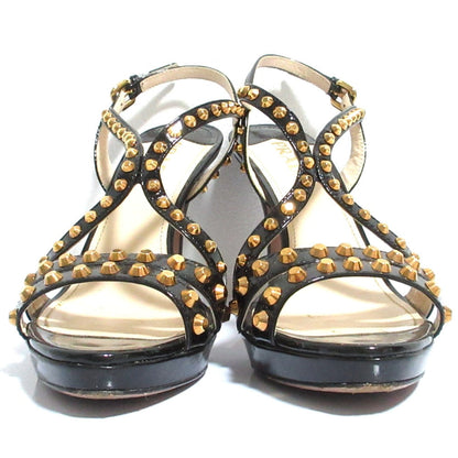 Prada Patent Leather Studded Sandals