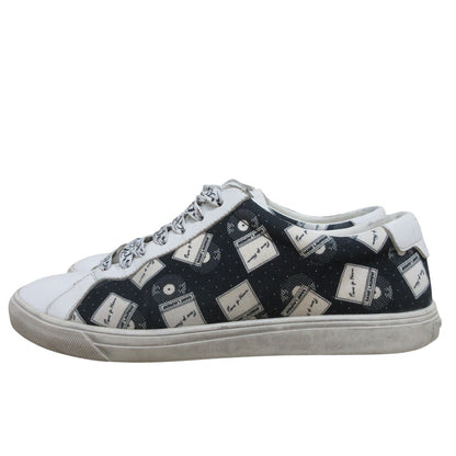 Saint Laurent Paris Canvas Leather Sneakers