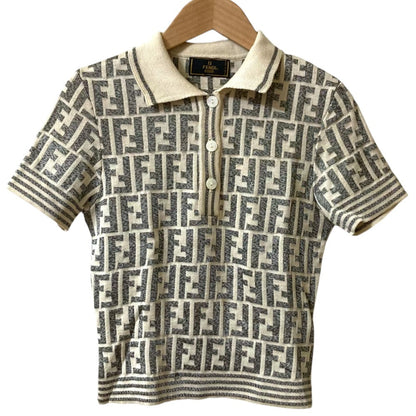 Fendi Zucca Knit Polo Shirt