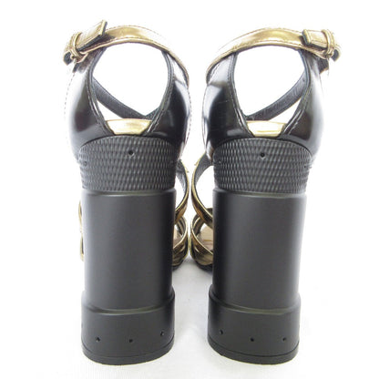 Prada Cross Strap Leather Sandals