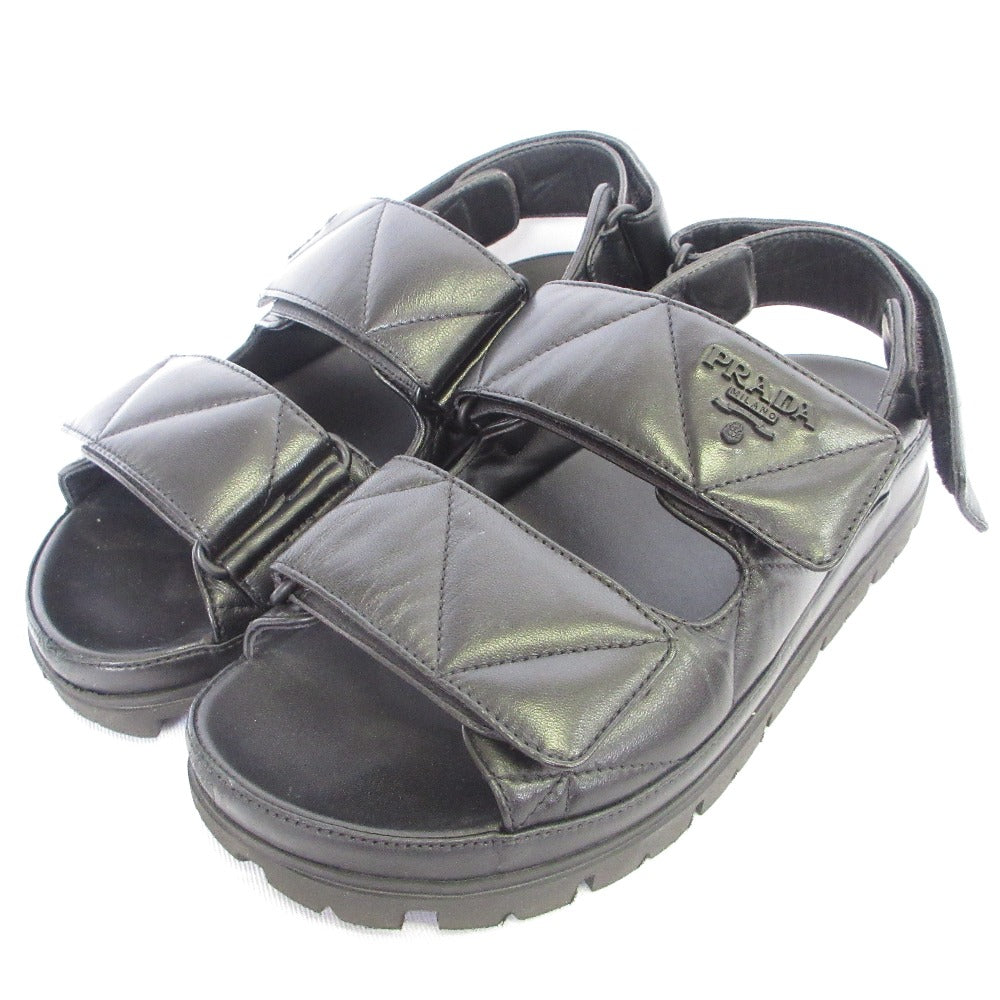 Prada 1X721MD Nappa Leather Sport Sandals