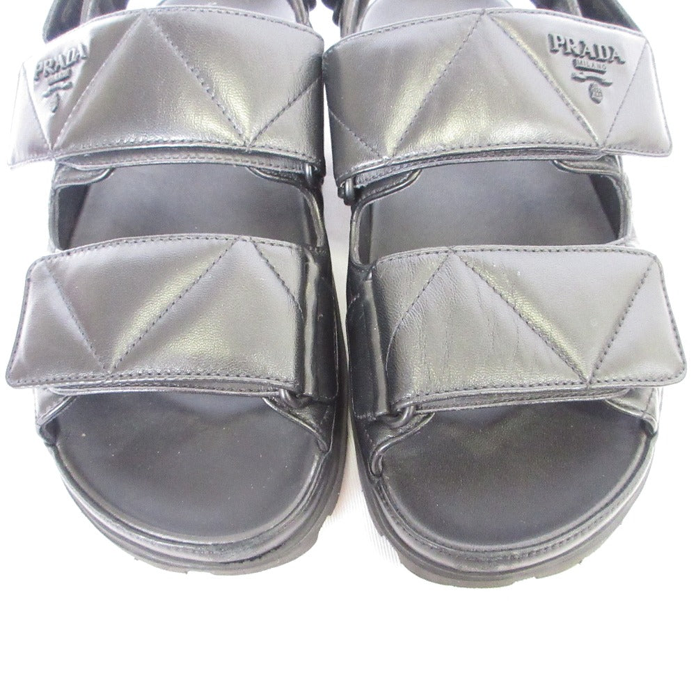 Prada 1X721MD Nappa Leather Sport Sandals