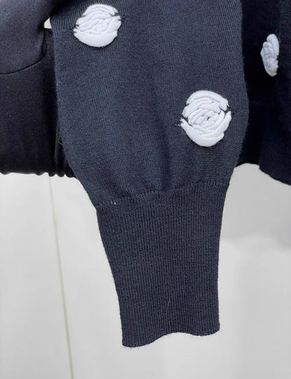 CHANEL 23K CAMÉLIA OFF SHOULDER TIE TOP Size 34