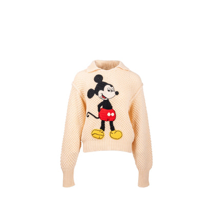 Gucci X Disney Size M Mickey Mouse Sweater Wool White/Mulitcolour