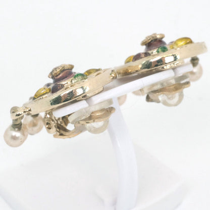 Chanel Coco Mark Earrings Fake Pearl 07P