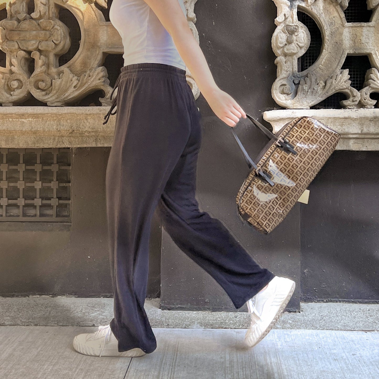 Fendi Zucchino Bowler Bag