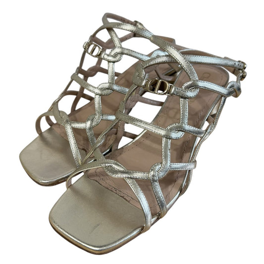 Christian Dior CD Logo Leather Sandals