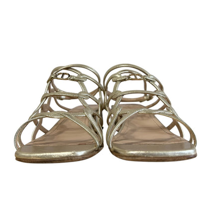 Christian Dior CD Logo Leather Sandals