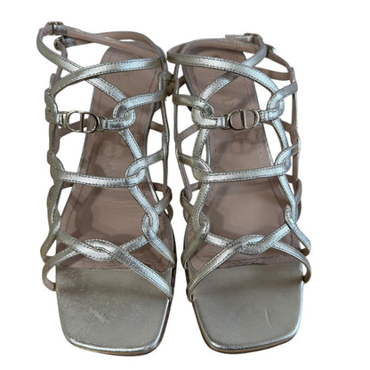 Christian Dior CD Logo Leather Sandals