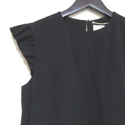 Saint Laurent Paris Frill Sleeve Dress