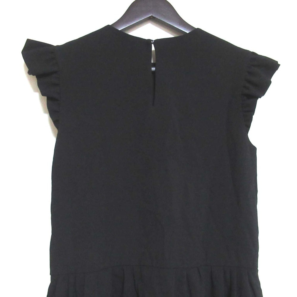Saint Laurent Paris Frill Sleeve Dress