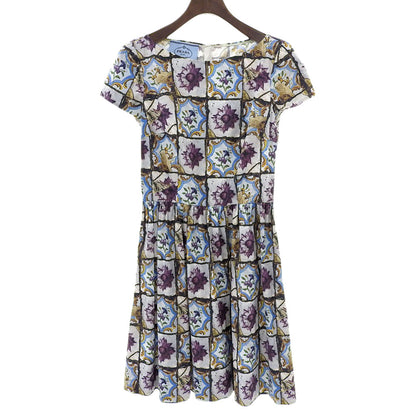 Prada Flower Art Cotton Dress
