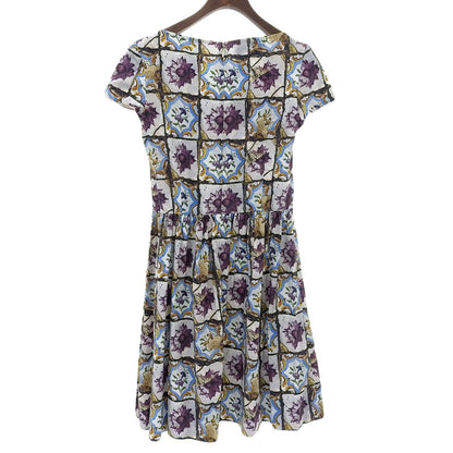Prada Flower Art Cotton Dress