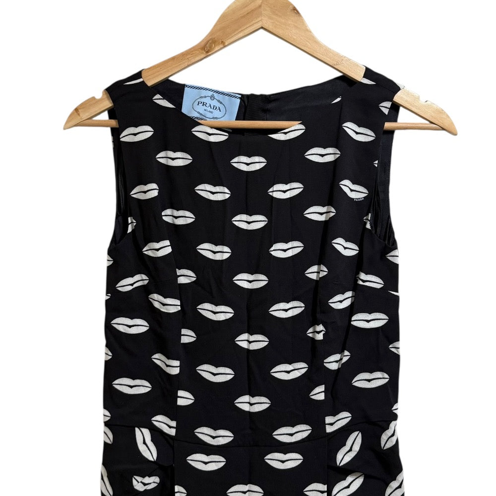 Prada Lip Print Dress