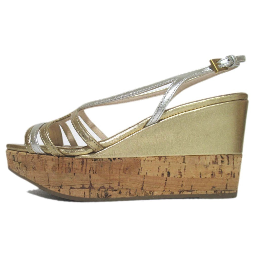 Prada Wedge High Heel Sandals