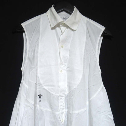 Christian Dior BEE Embroidery Sleeveless Shirt Dress