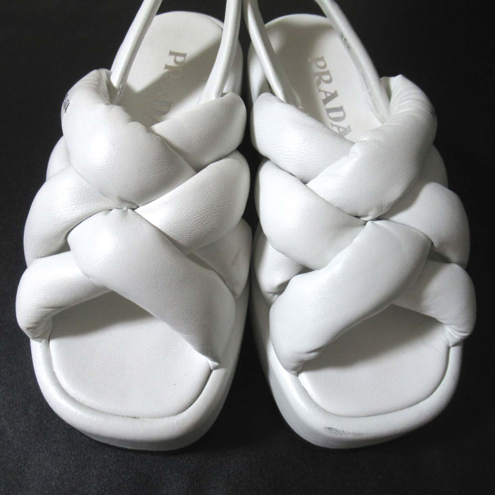 Prada Padded Nappa Leather Sandals