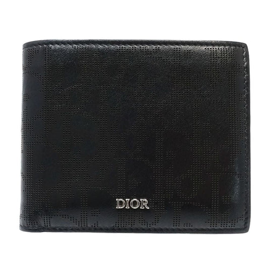 Dior Leather Bifold Wallet Oblique Galaxy