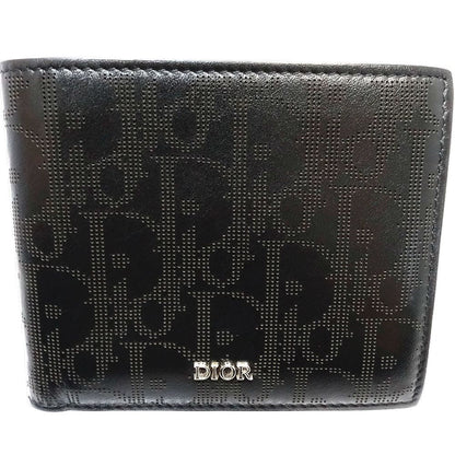 Dior Leather Bifold Wallet Oblique Galaxy